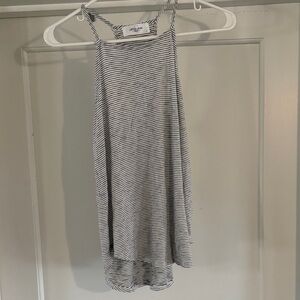 Carly Jean Los Angeles Black and White Striped Tank Top
